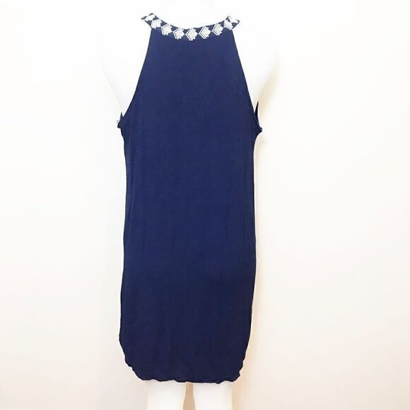 BLUE sleeveless dress with white embroidery💚 - Picture 6 of 6